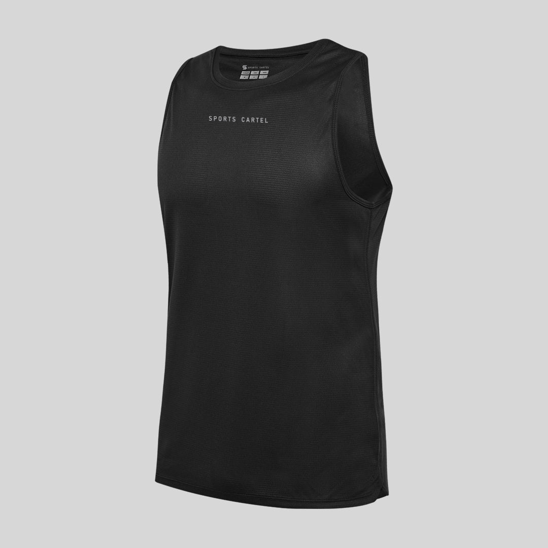 Sprint Tanktop Black | Men's Singlet | Sports Cartel