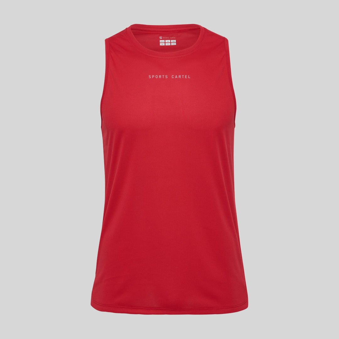 Sprint Tanktop Red | Men's Singlet | Sports Cartel