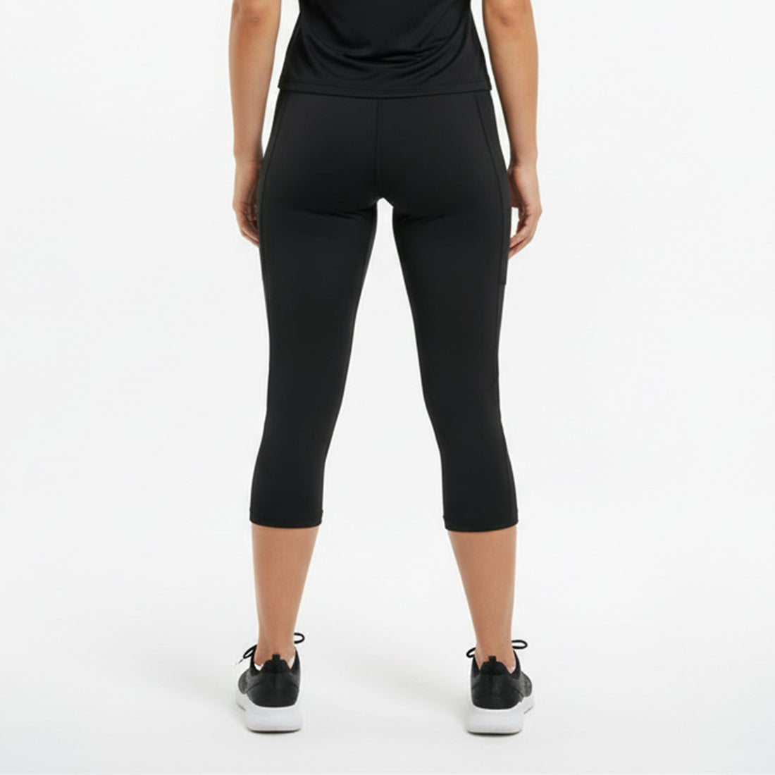 Active Knee Tights Black Women's - Sports Cartel