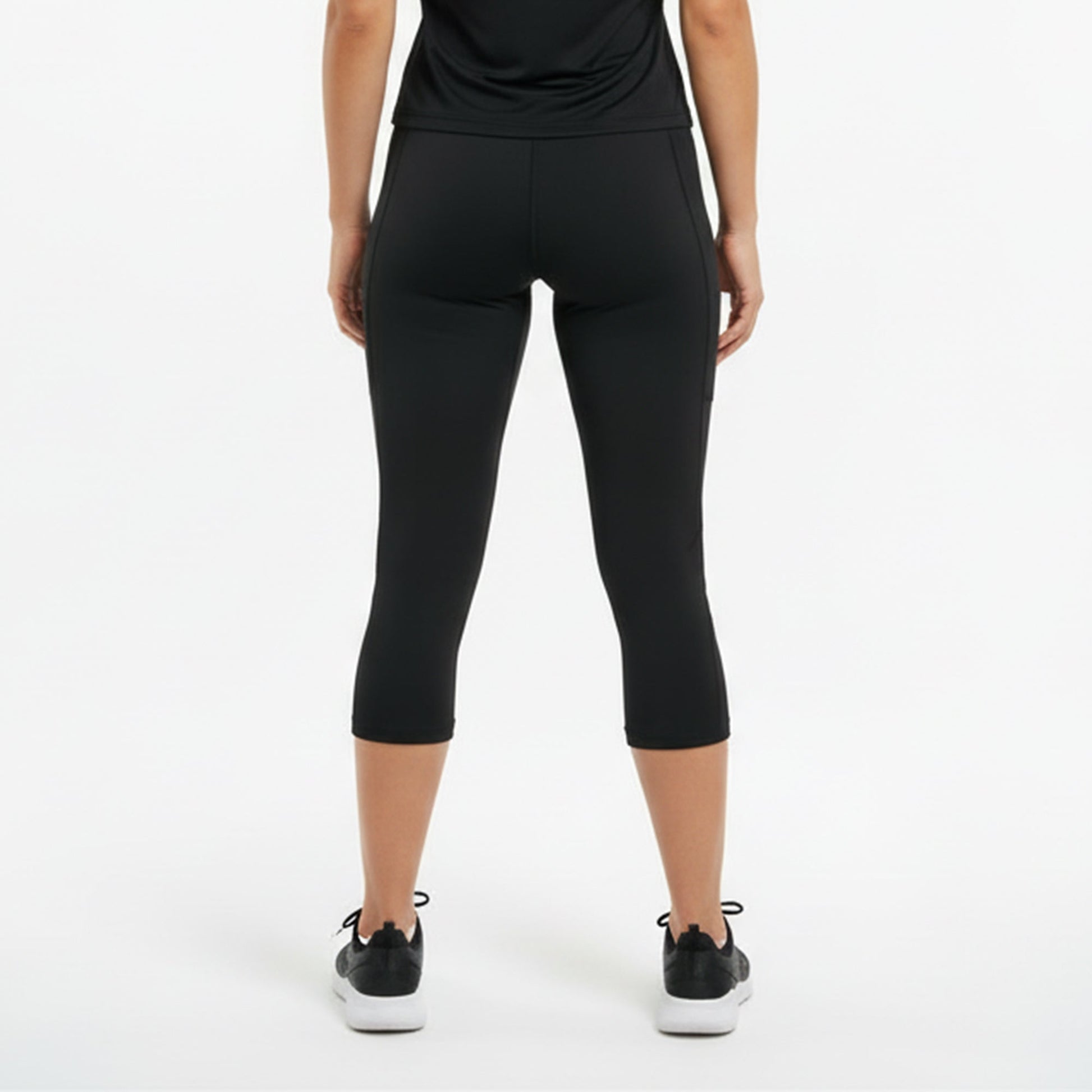 Active Knee Tights Black Women's - Sports Cartel