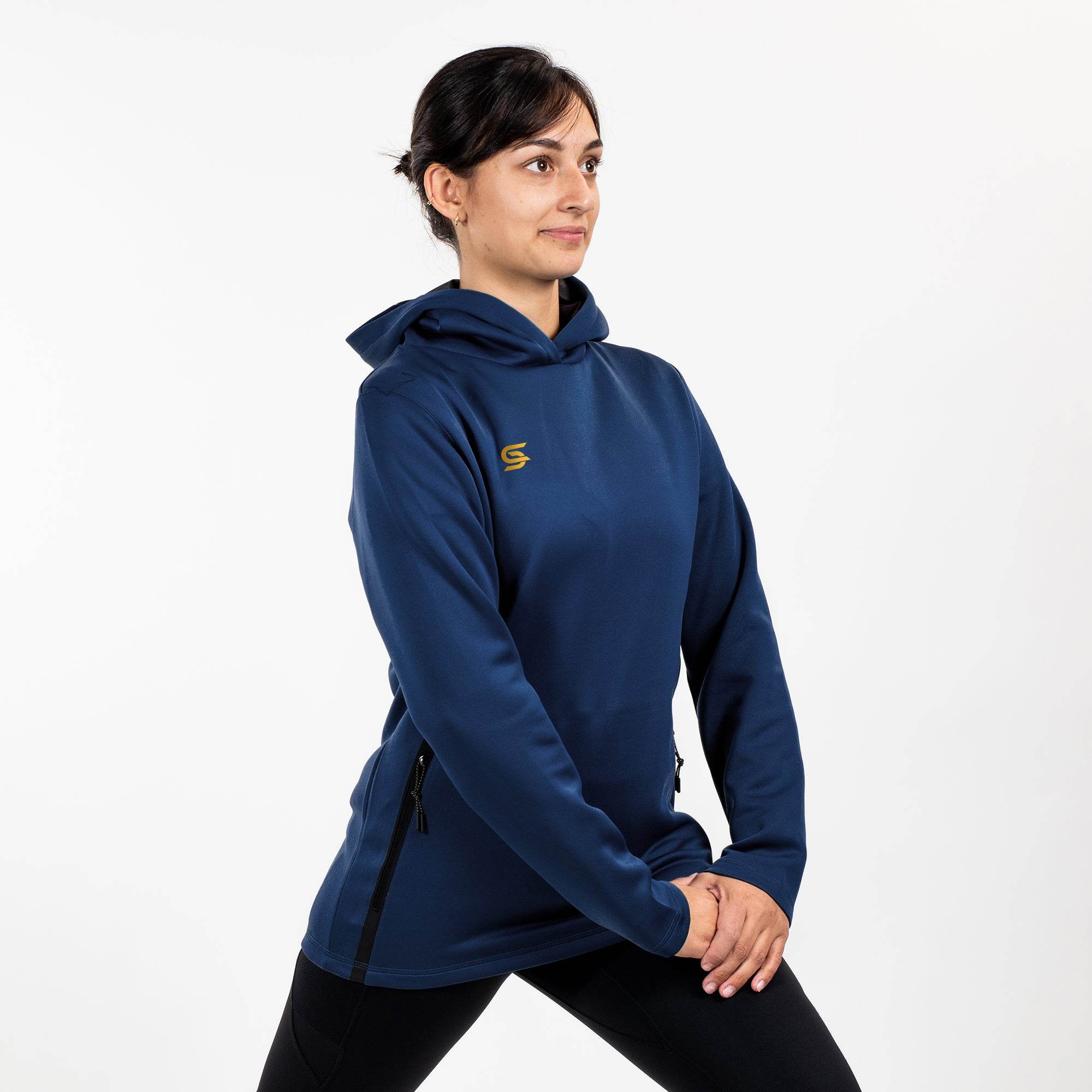 Relay Hoodie Navy - Womens - Sports Cartel