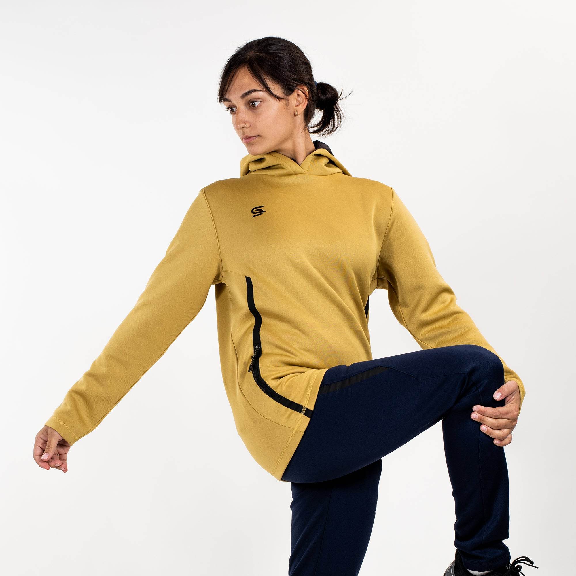 Relay Hoodie Gold - Womens - Sports Cartel