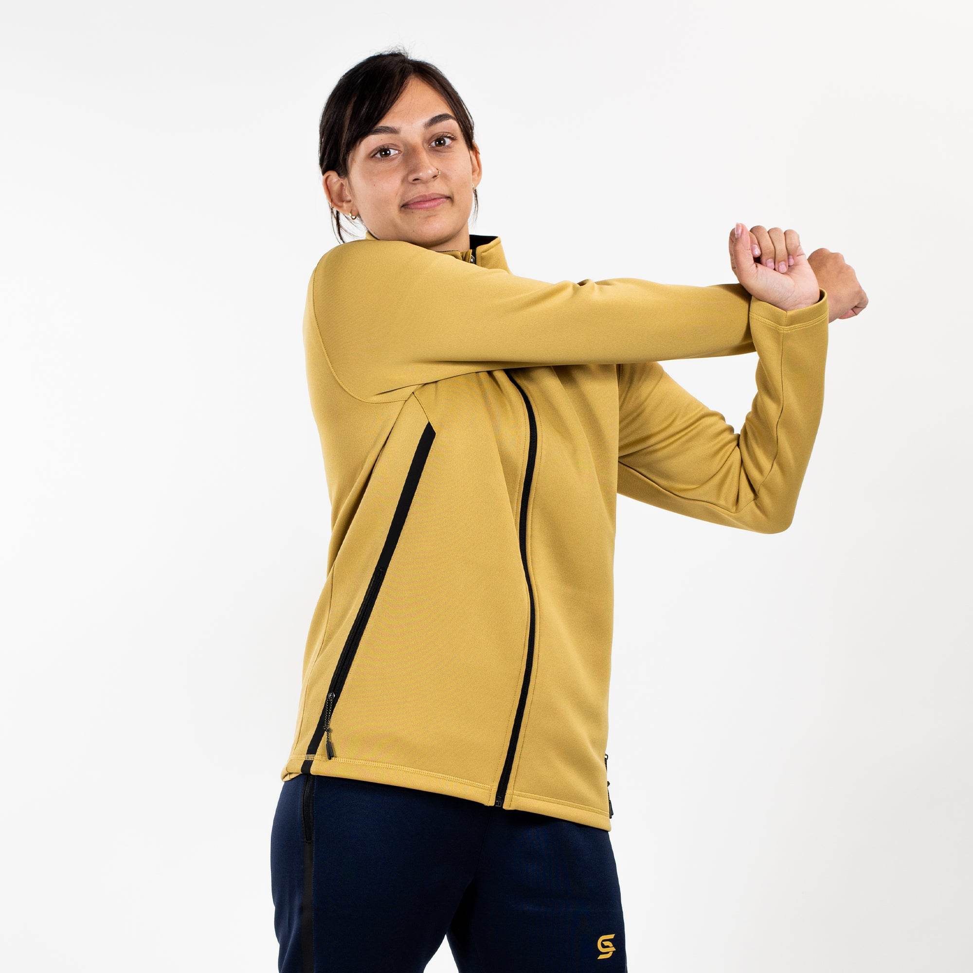Relay Zipper Gold - Womens - Sports Cartel