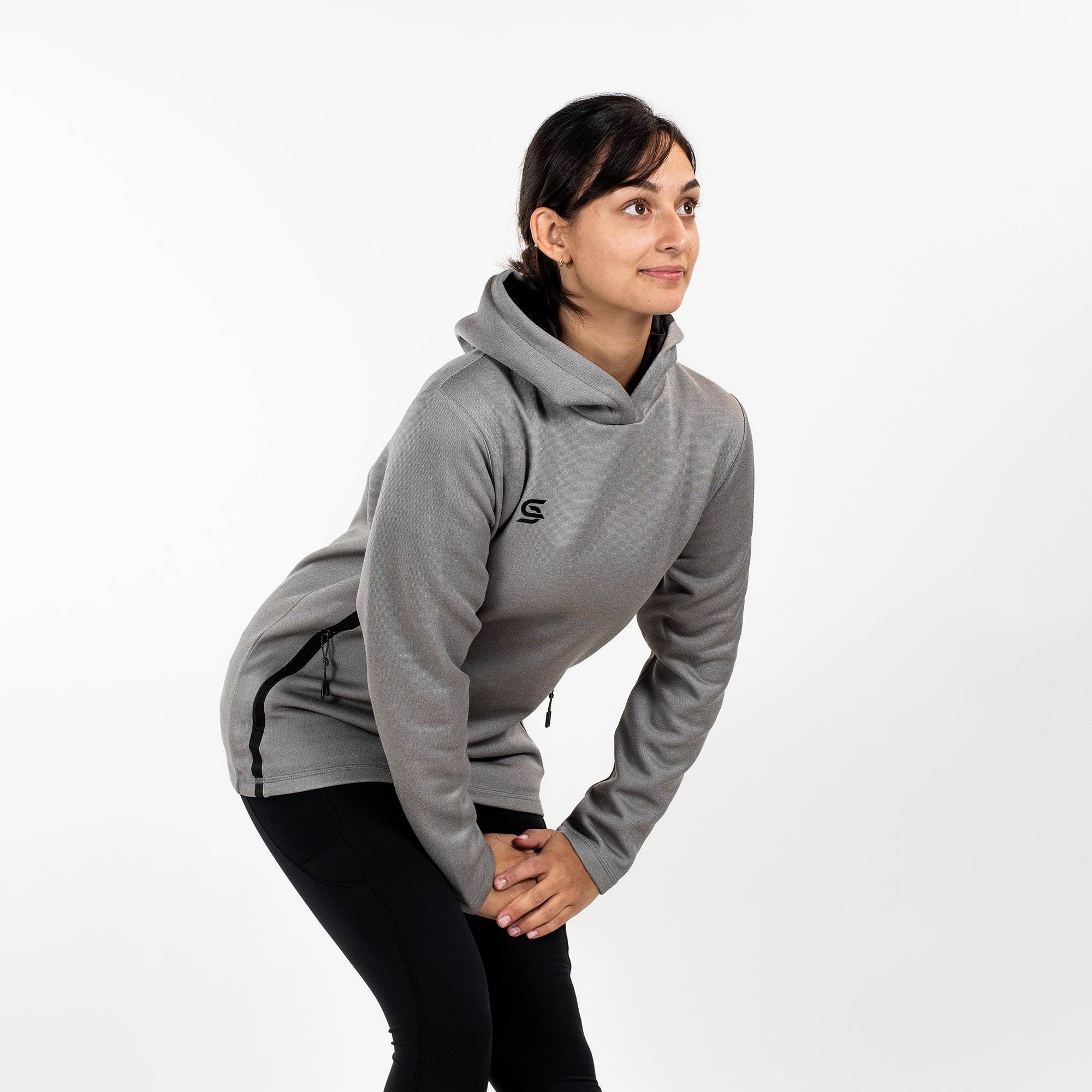 Relay Hoodie Grey - Womens - Sports Cartel