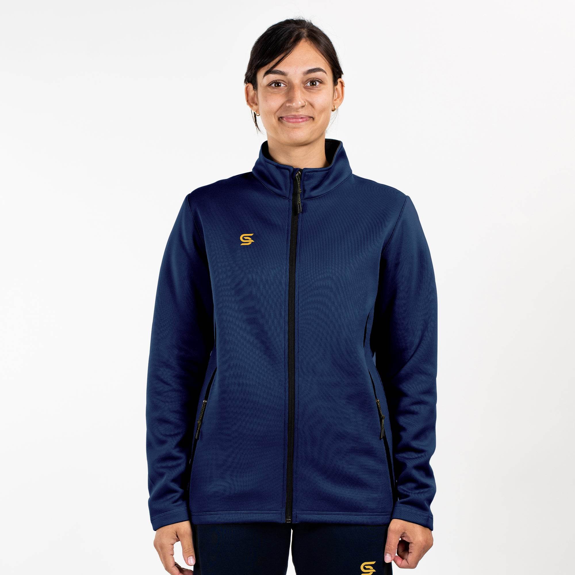Relay Zipper Navy - Womens - Sports Cartel