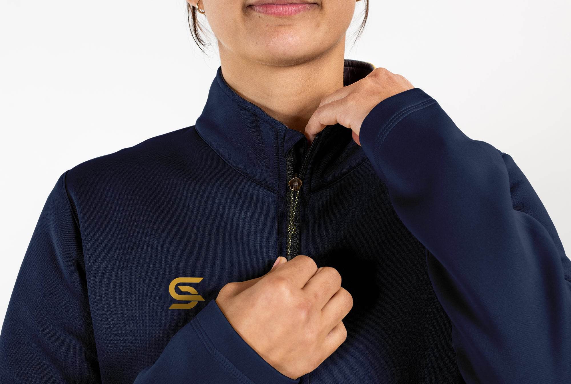 Relay Zipper Navy - Womens - Sports Cartel