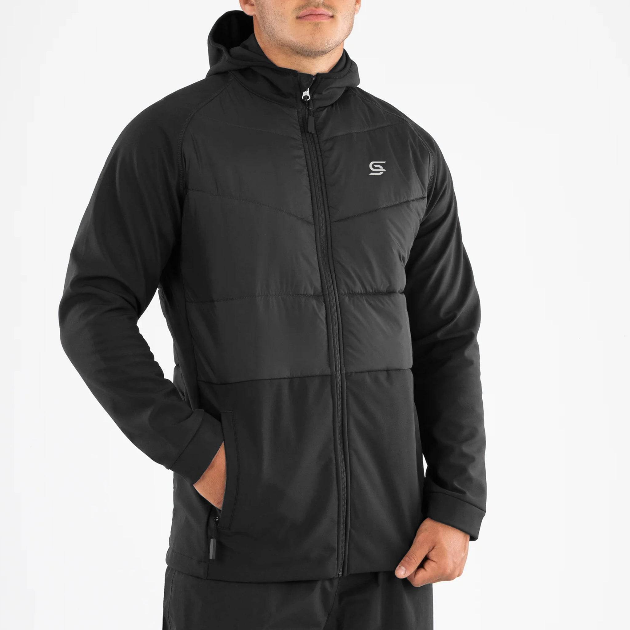 Hybrid Quilted Zipper Hood - Sports Cartel