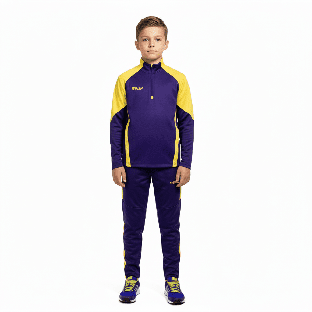 Junior Rever Tracksuit With Layer - Sports Cartel