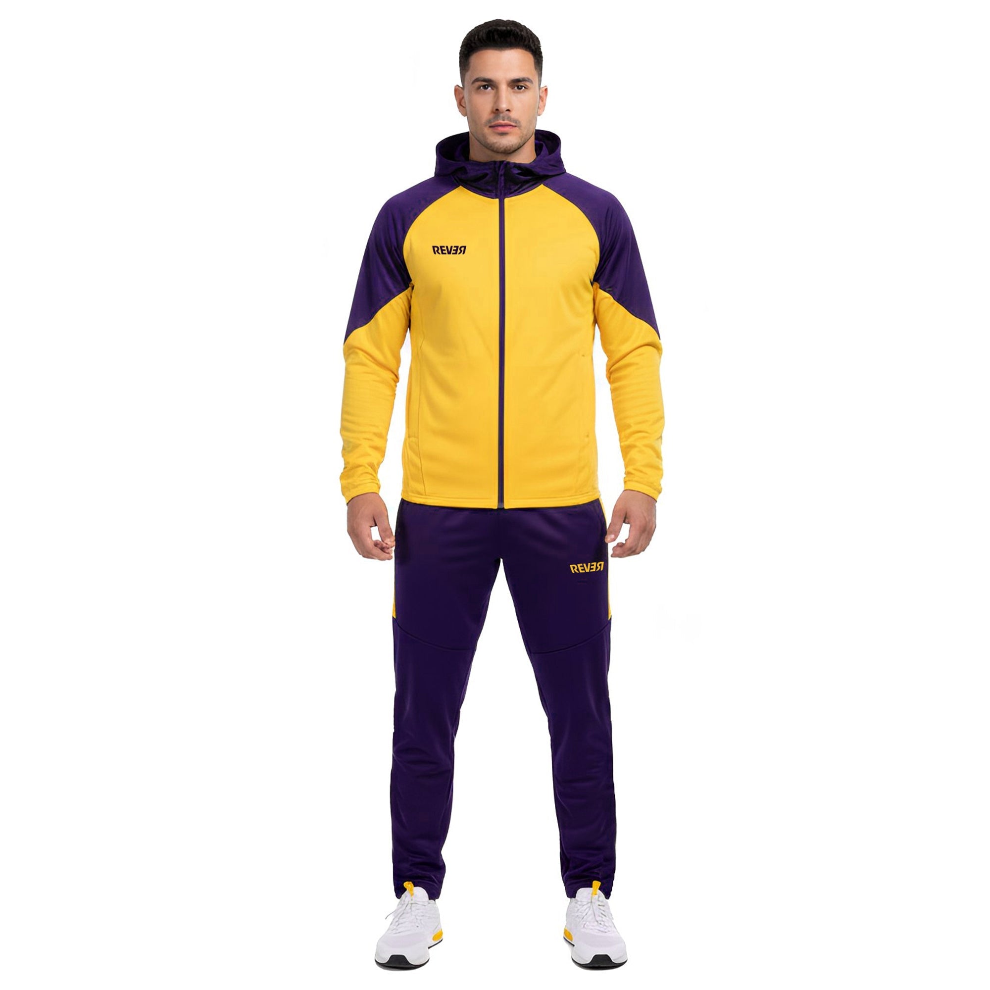 Rever Tracksuit With Zipper Hood - Sports Cartel