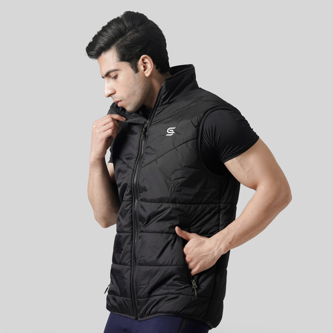 Sleeveless Quilted Zipper - Sports Cartel