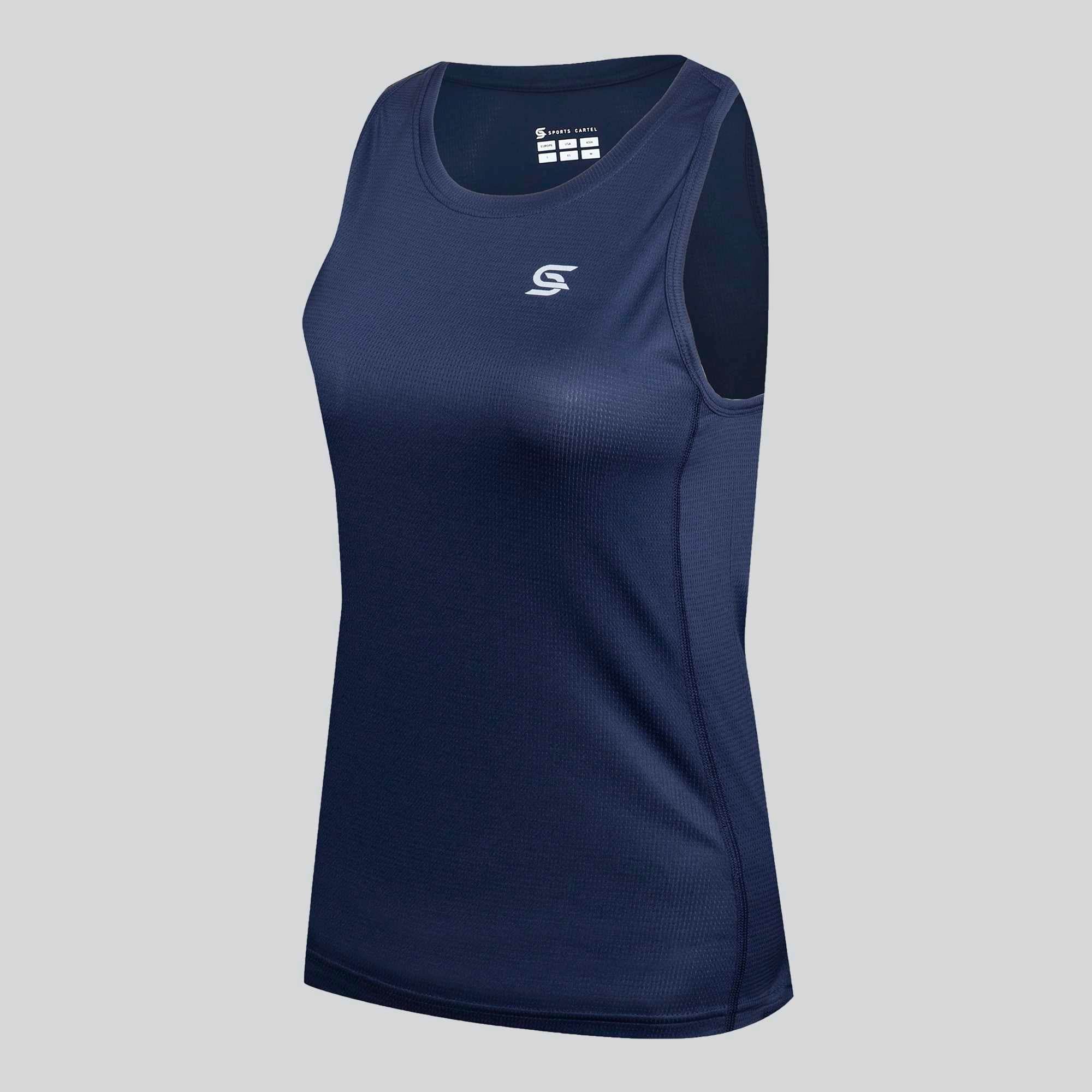 Athletic TankTop Navy Women's - Sports Cartel
