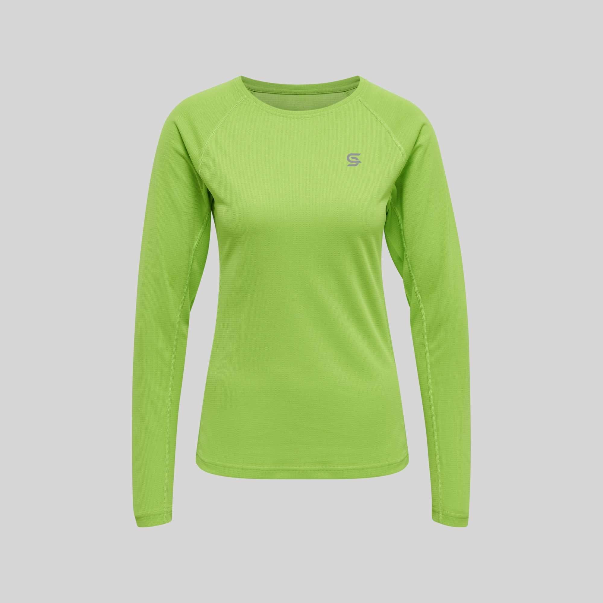 Power Running Tshirt Flou Green Women's - Sports Cartel