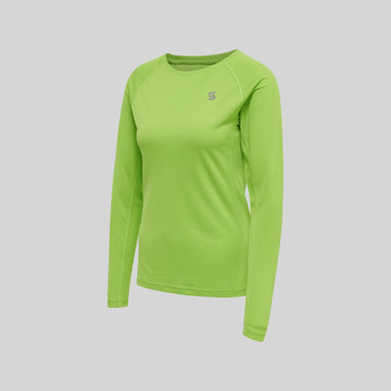 Power Running Tshirt Flou Green Women's - Sports Cartel