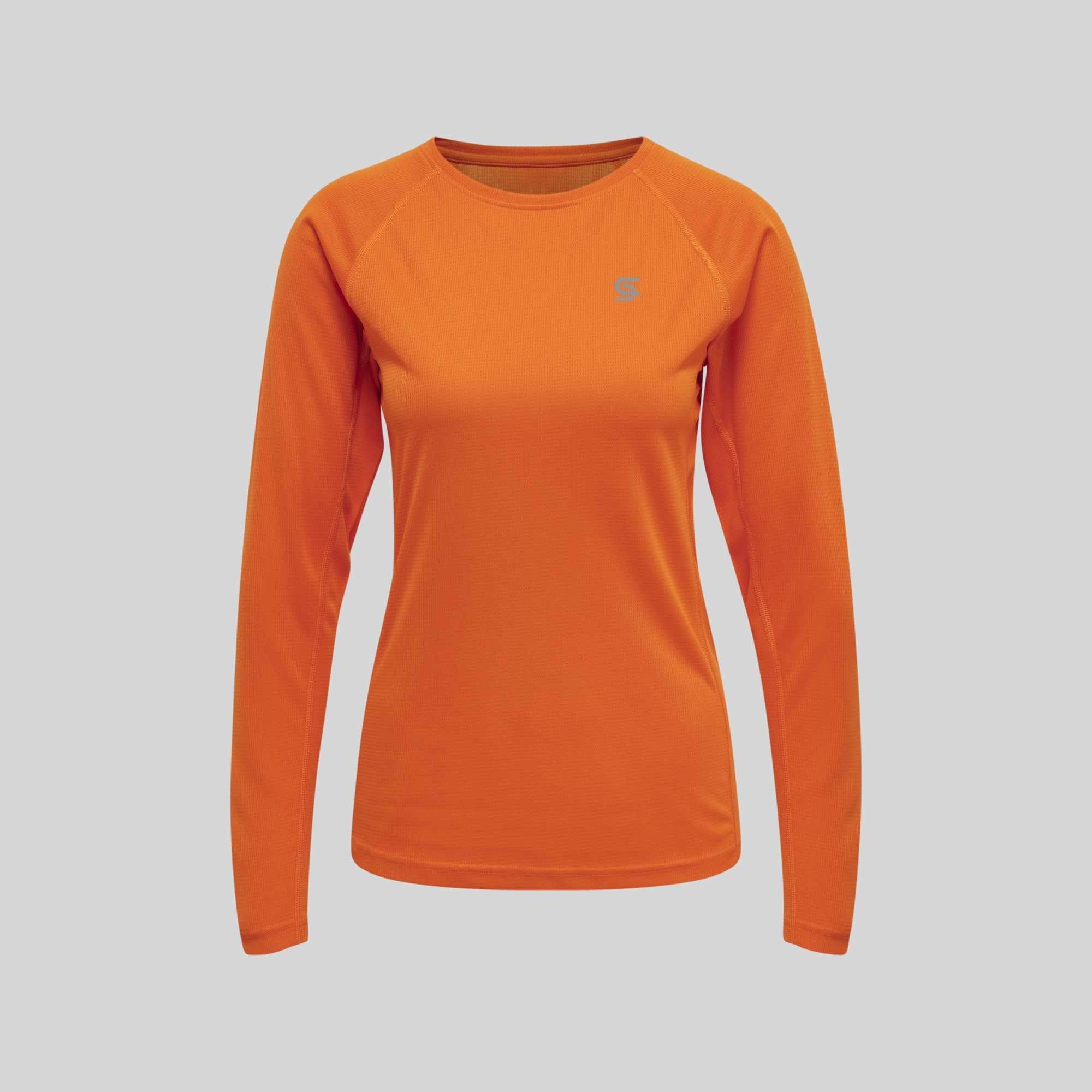 Power Running Tshirt Orange Women's - Sports Cartel