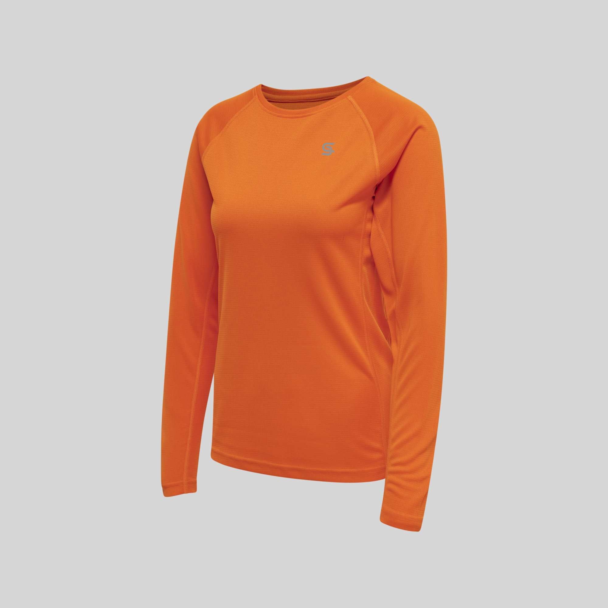 Power Running Tshirt Orange Women's - Sports Cartel
