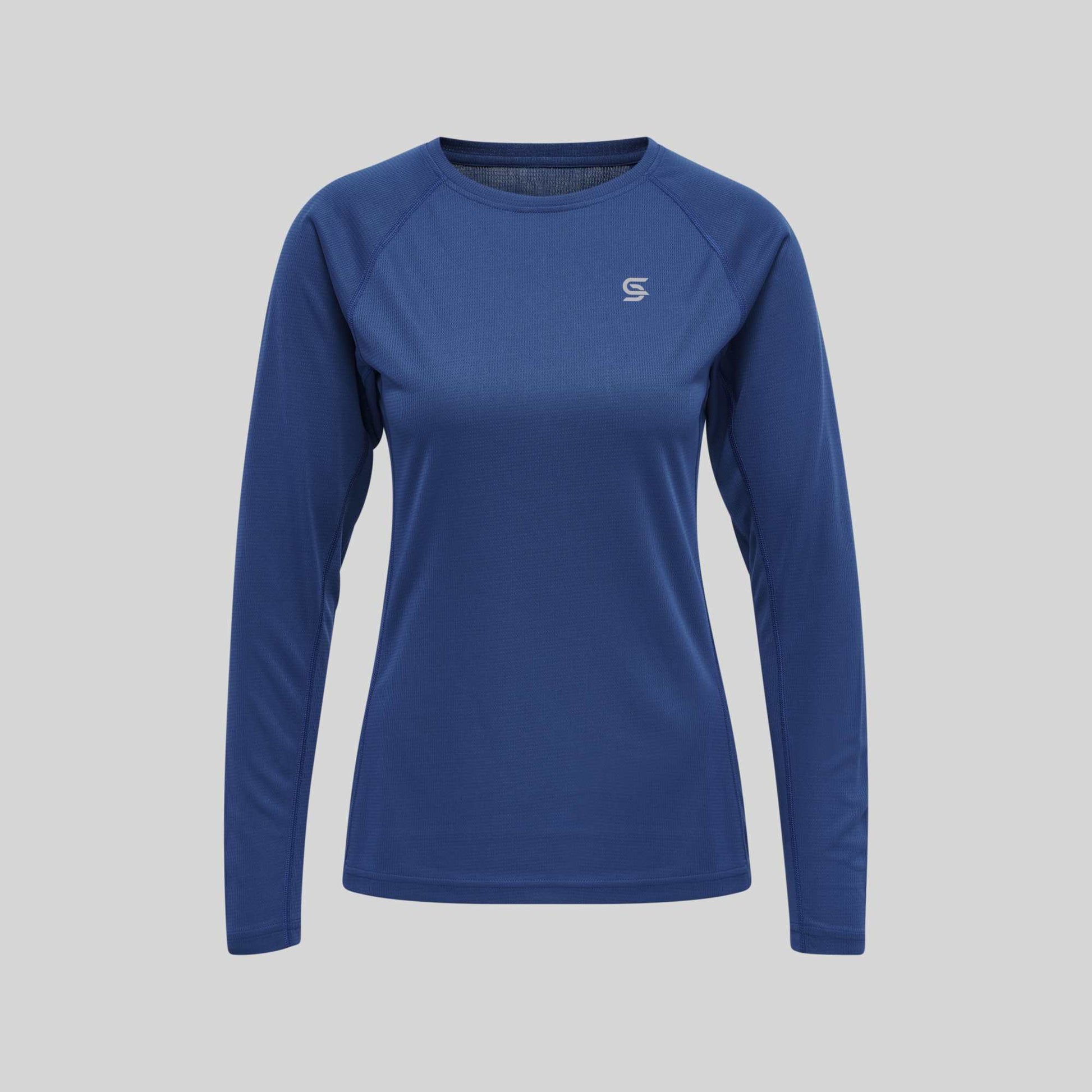 Power Running Tshirt Blue Women's - Sports Cartel