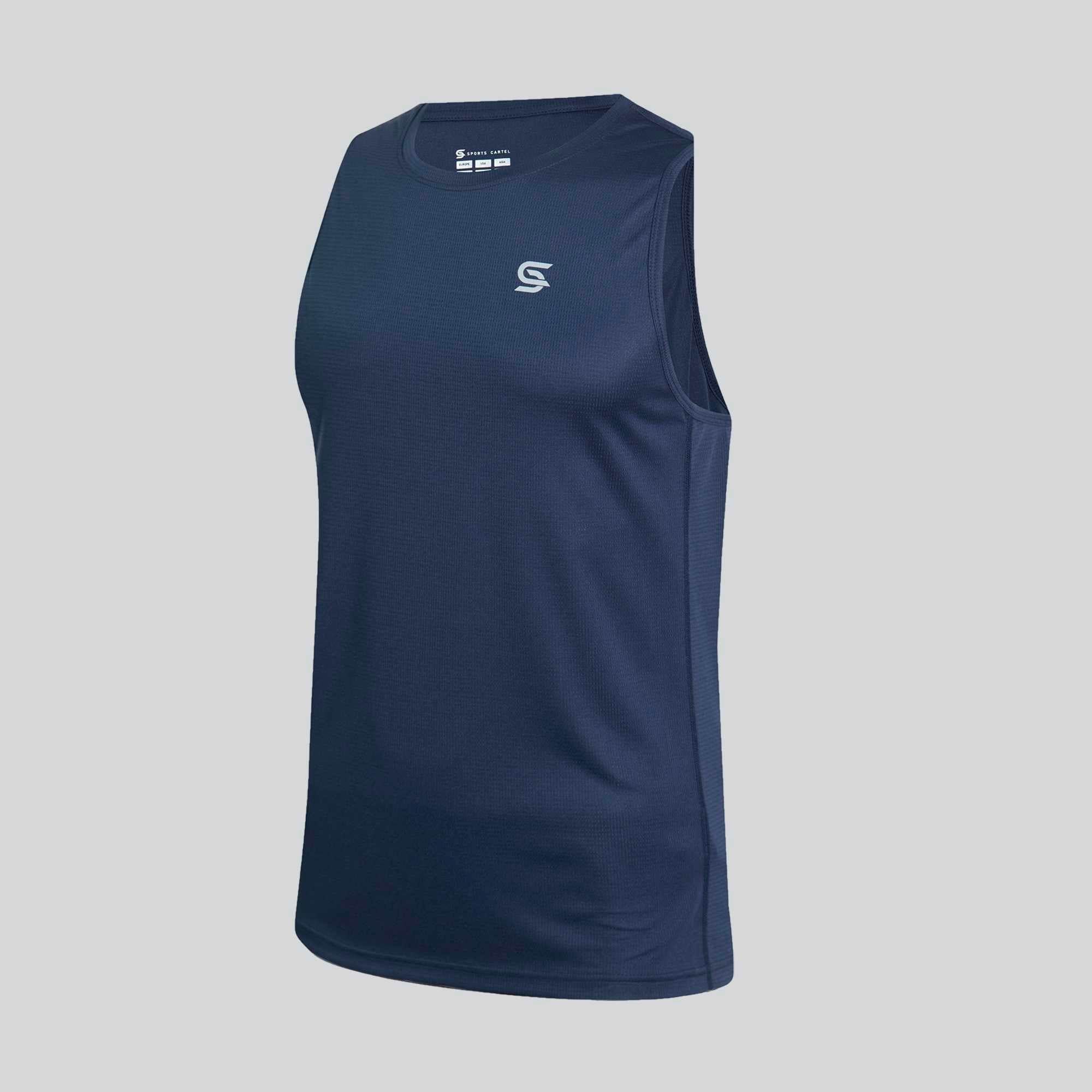 Athletic TankTop Navy Men's - Sports Cartel