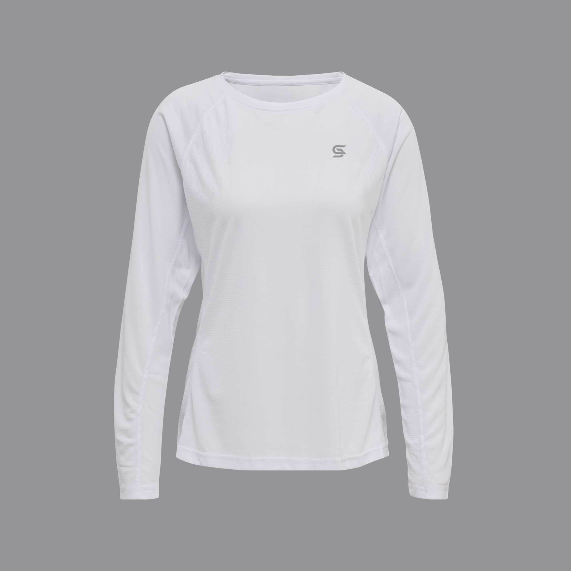 Power Running Tshirt White Women's - Sports Cartel