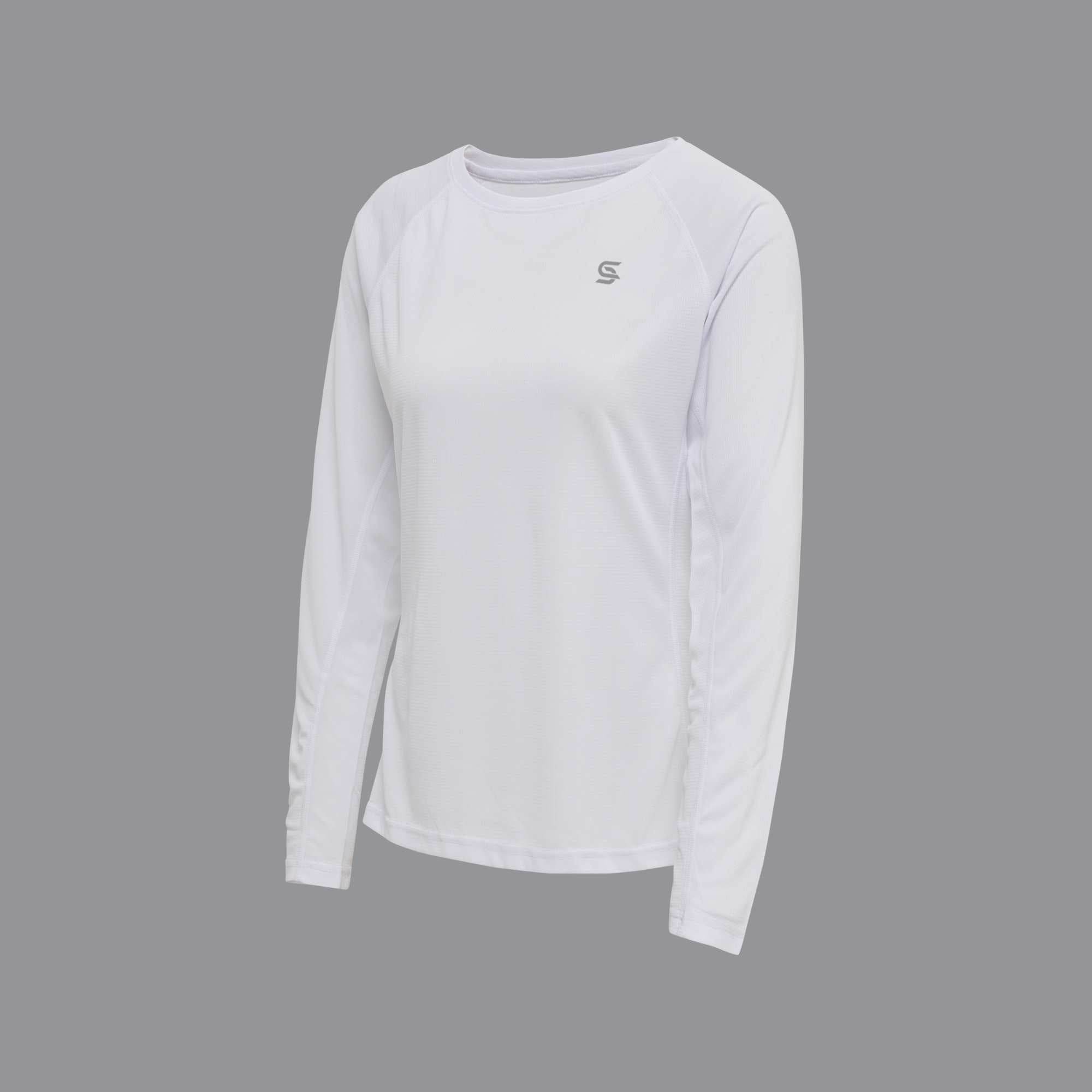 Power Running Tshirt White Women's - Sports Cartel