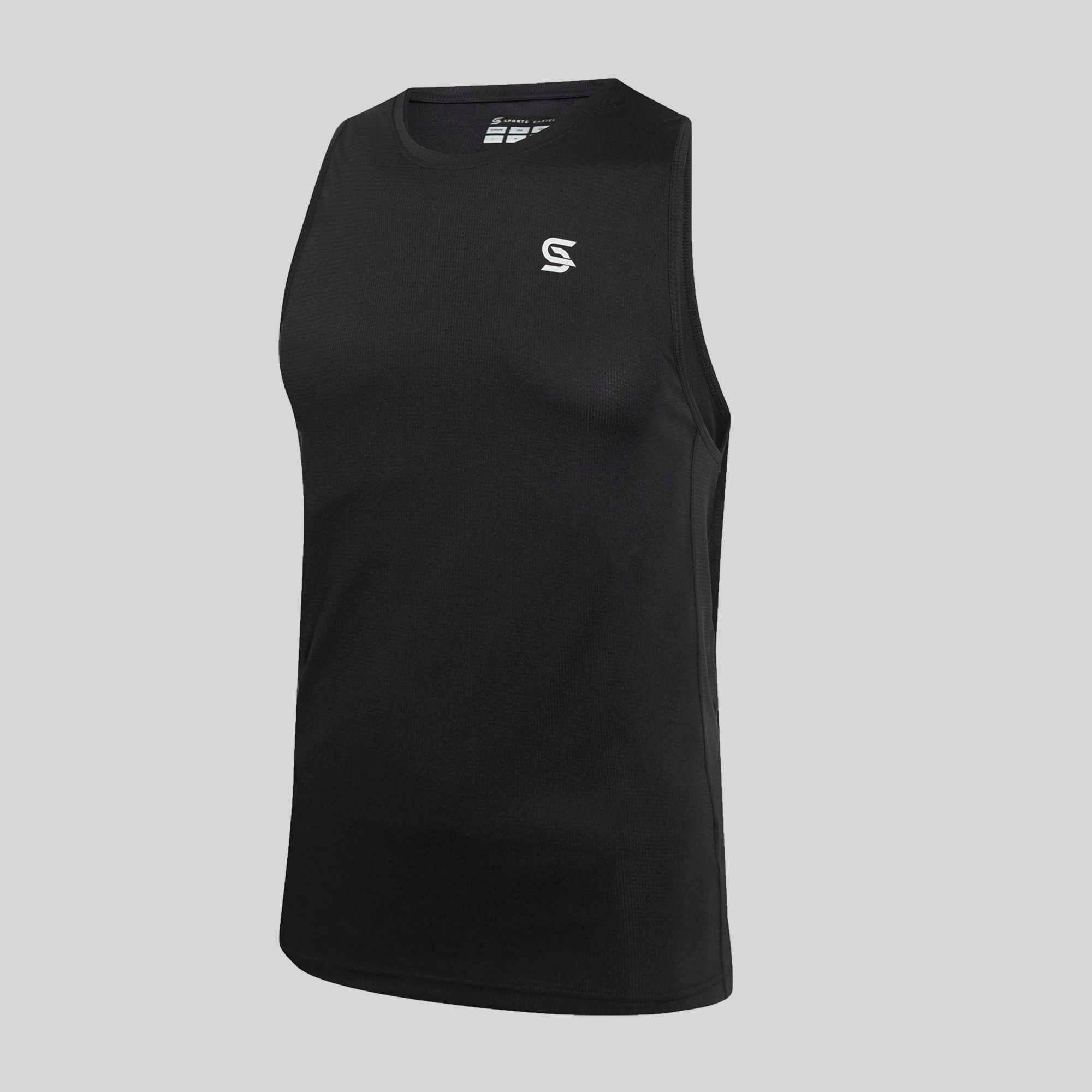 Athletic TankTop Black Men's - Sports Cartel