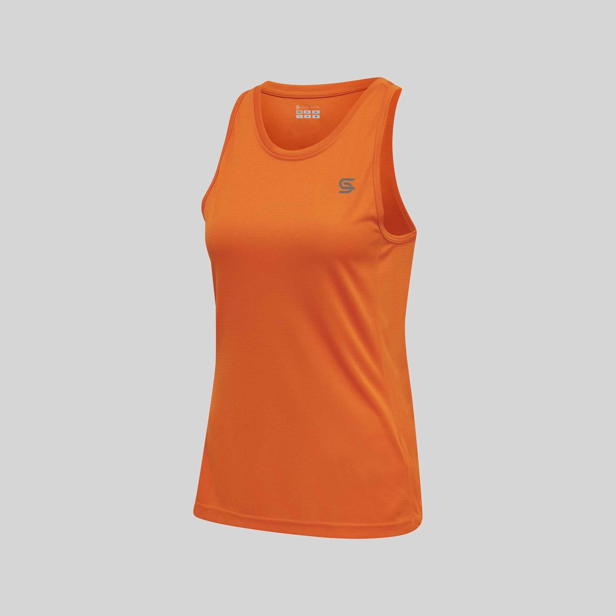 Athletic TankTop Orange Women's - Sports Cartel