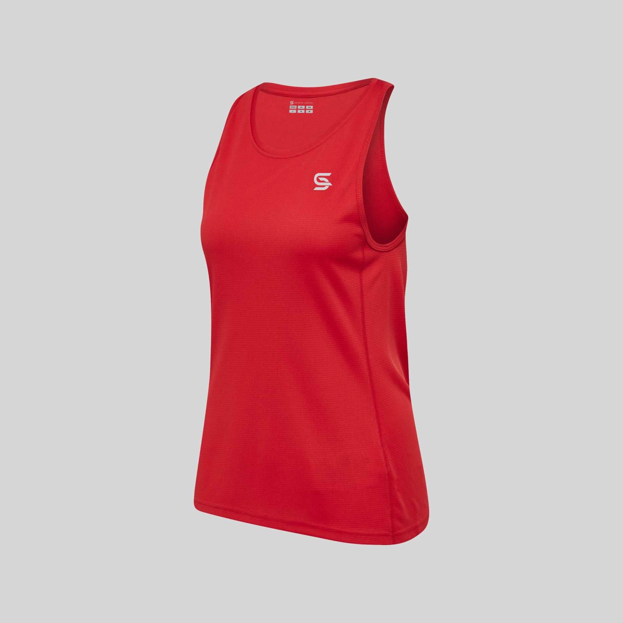 Athletic TankTop Red Women's - Sports Cartel