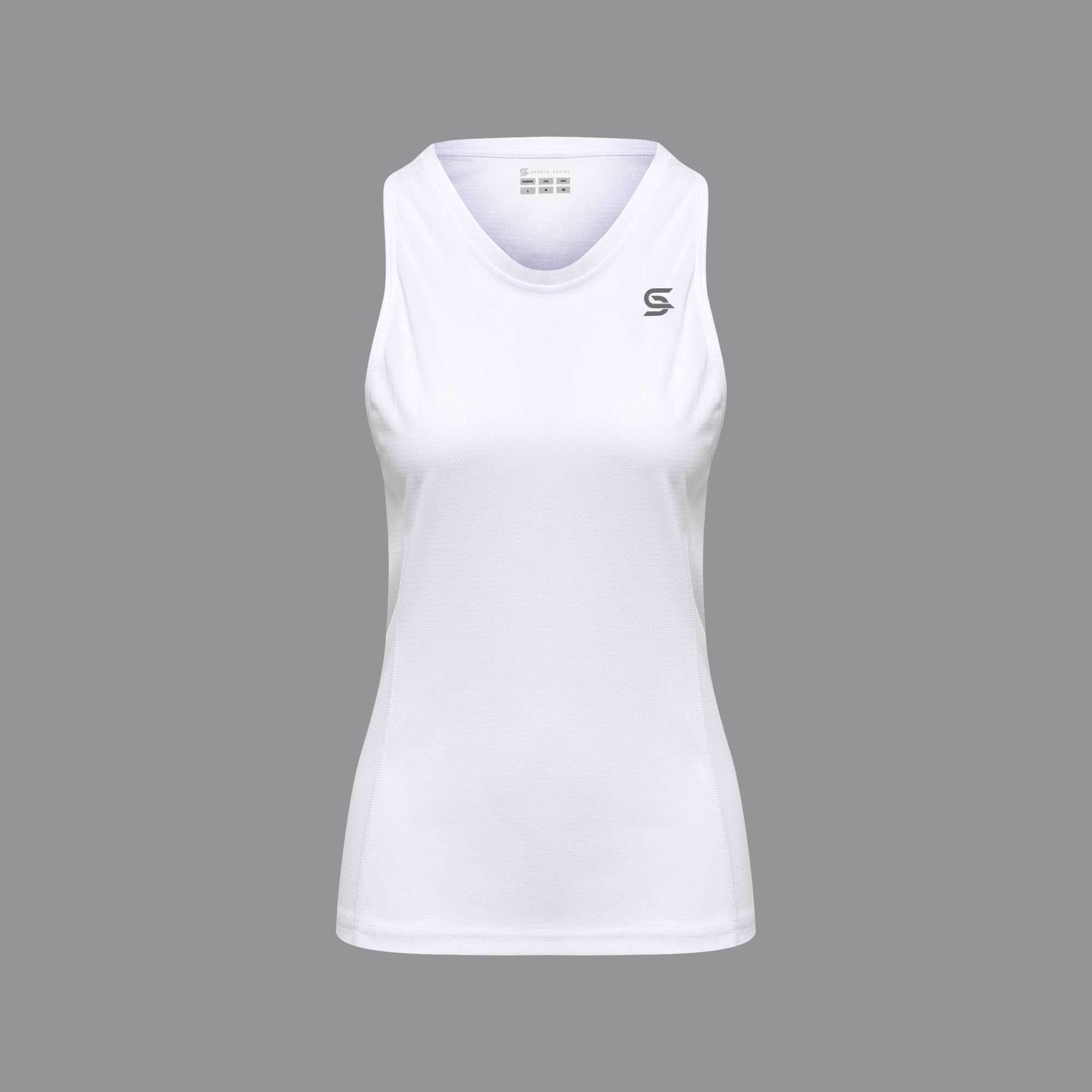 Athletic TankTop White Women's - Sports Cartel