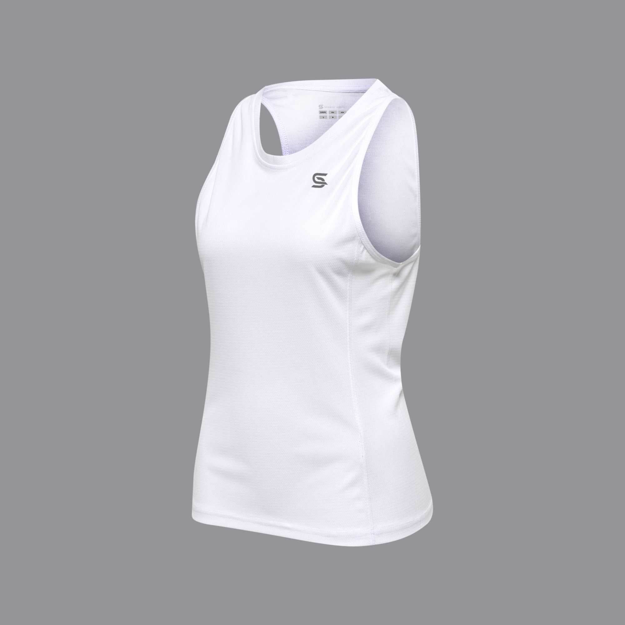 Athletic TankTop White Women's - Sports Cartel