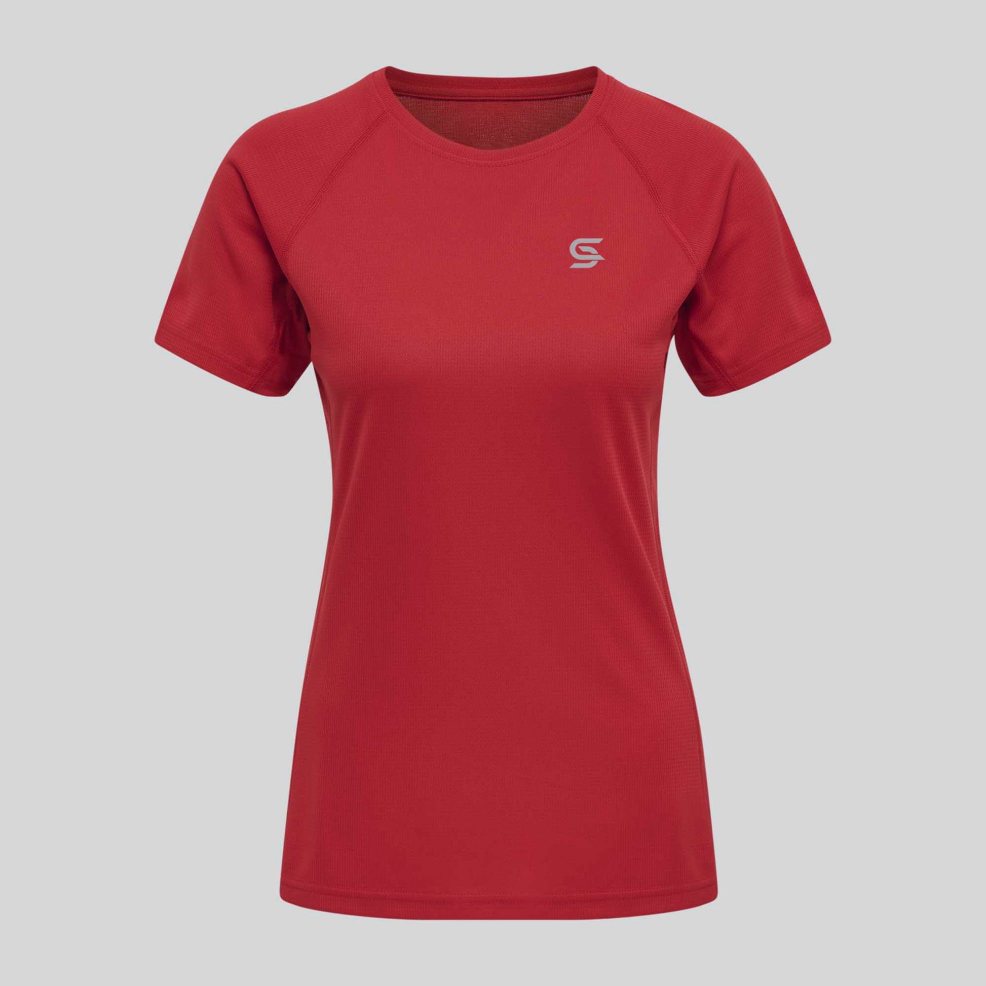 Dynamic Tshirt Red Women's - Sports Cartel