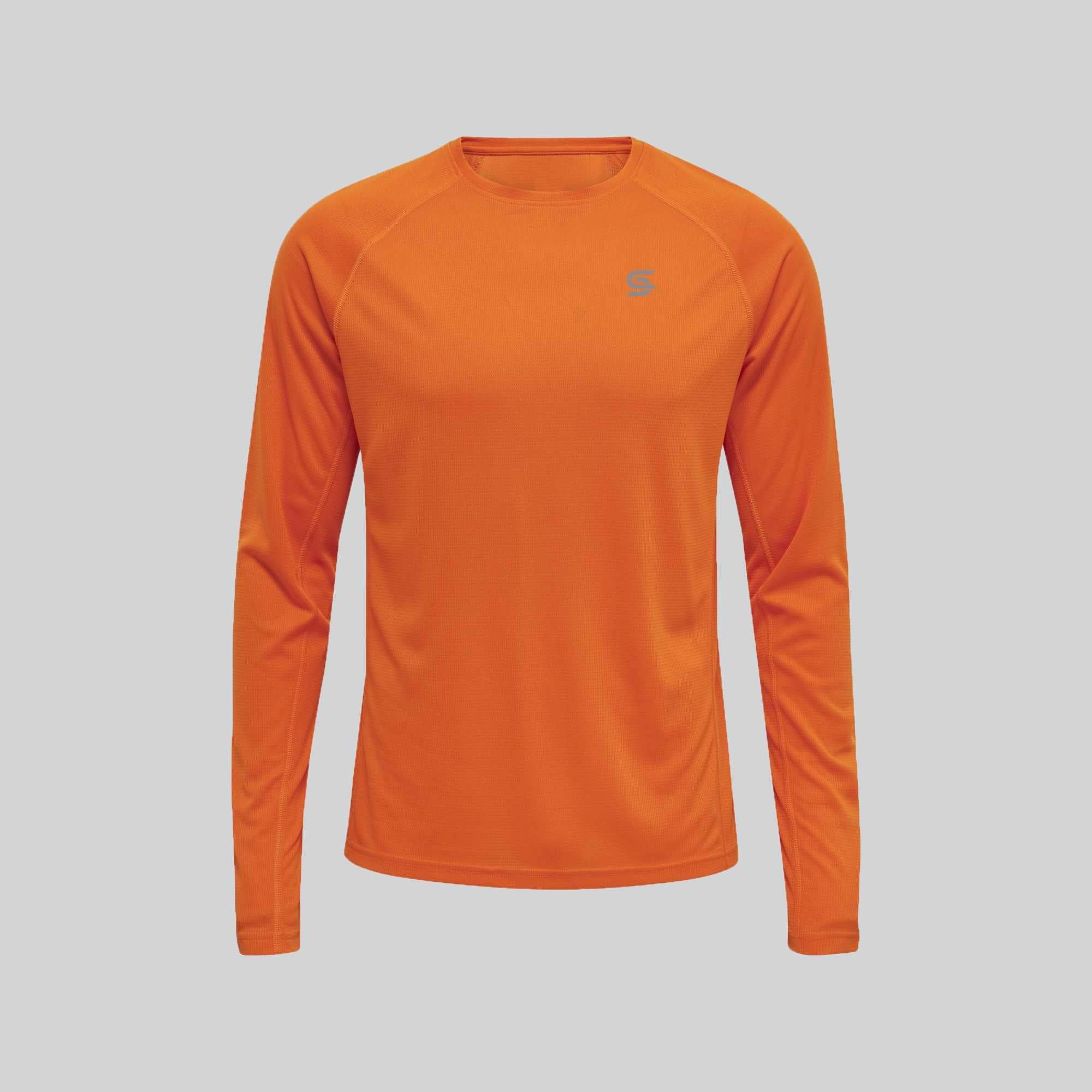 Power Running Tshirt Orange Men's - Sports Cartel