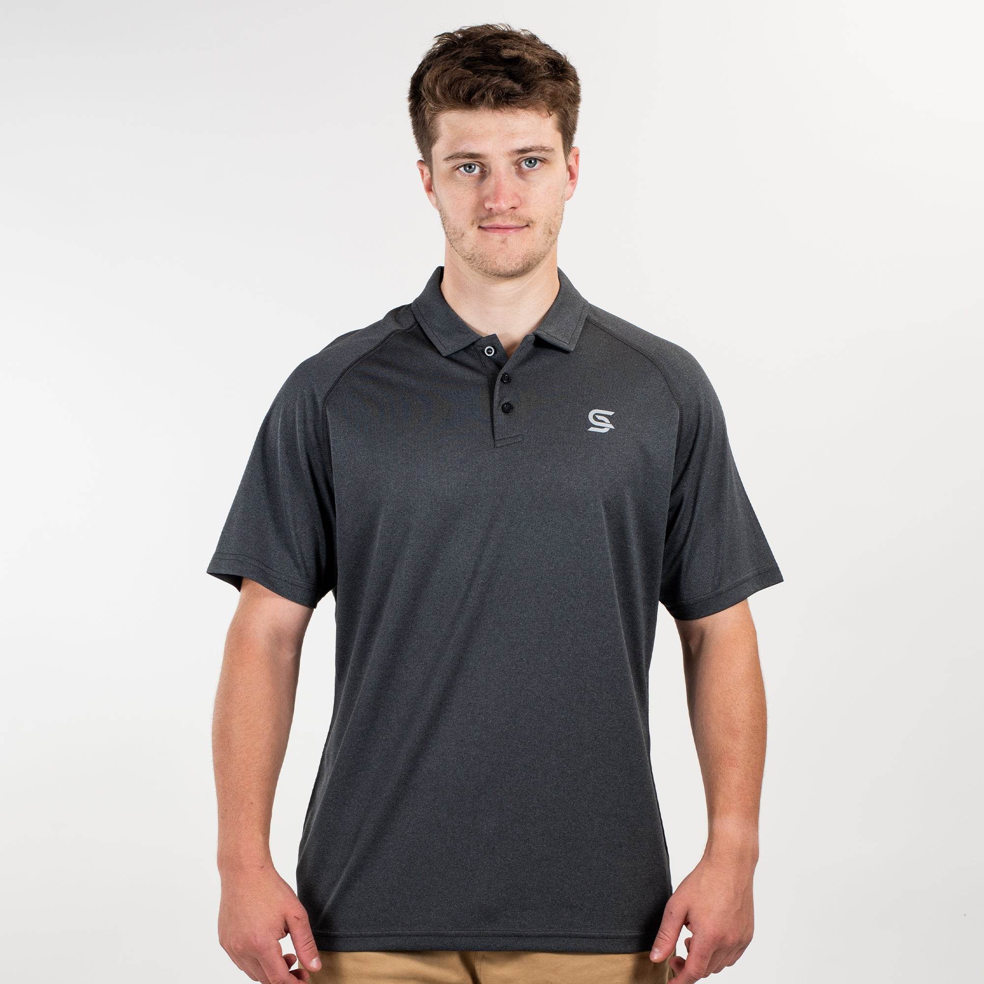 Dynamic Polo Grey Men's - Sports Cartel