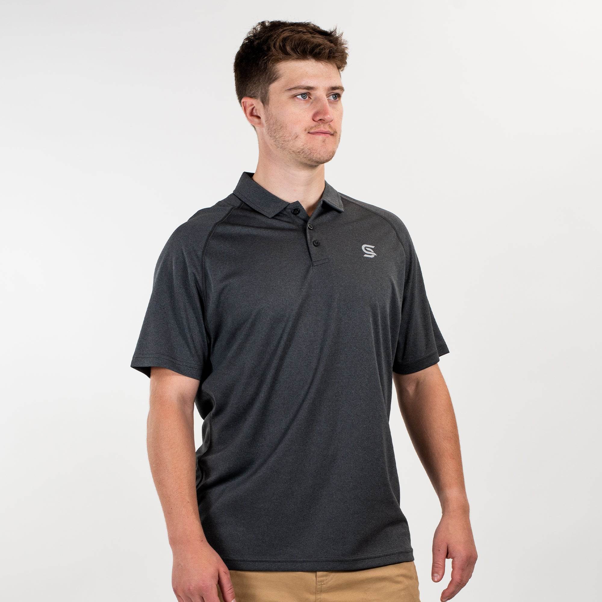 Dynamic Polo Grey Men's - Sports Cartel