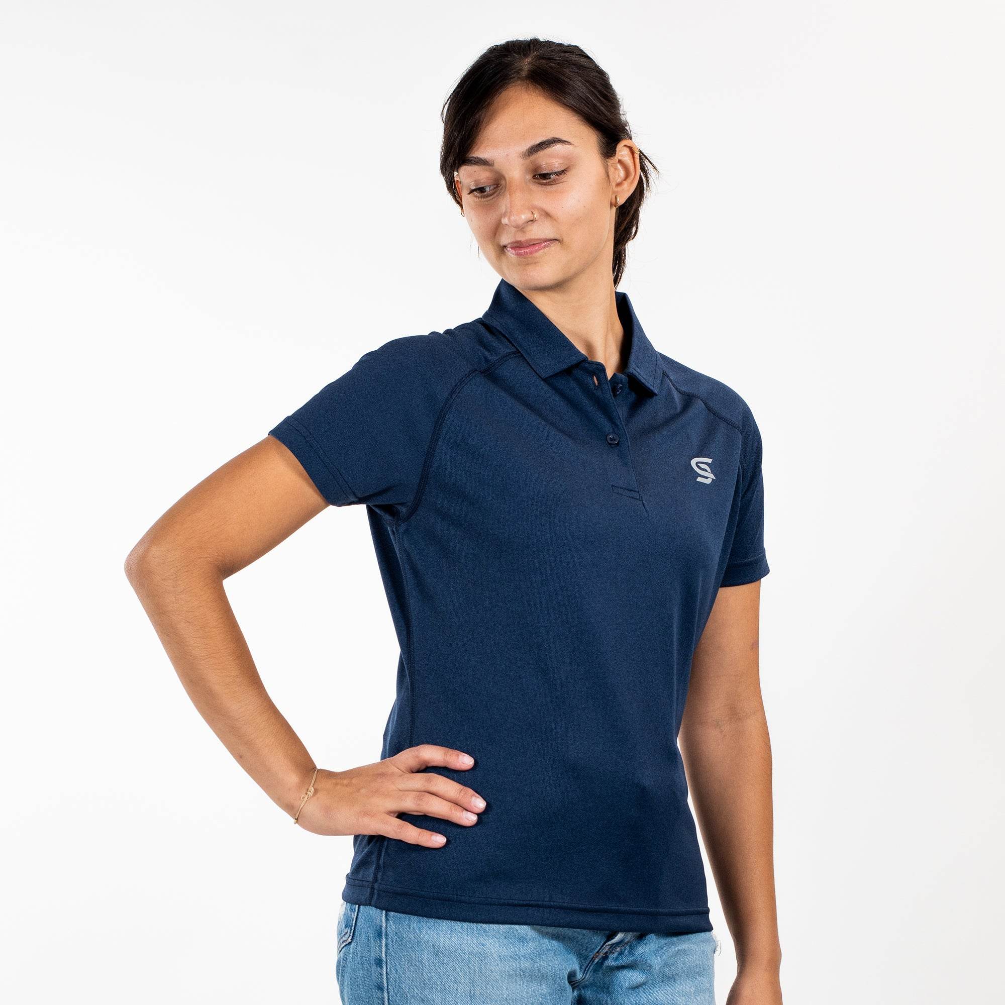 Dynamic Polo Navy Women's - Sports Cartel