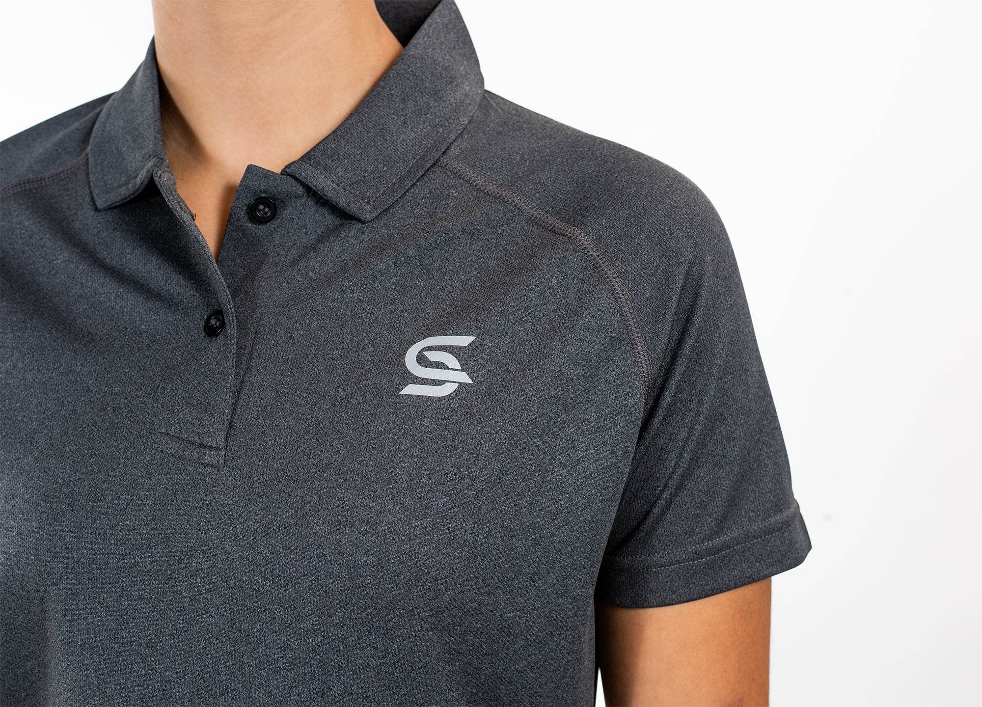 Dynamic Polo Grey Women's - Sports Cartel