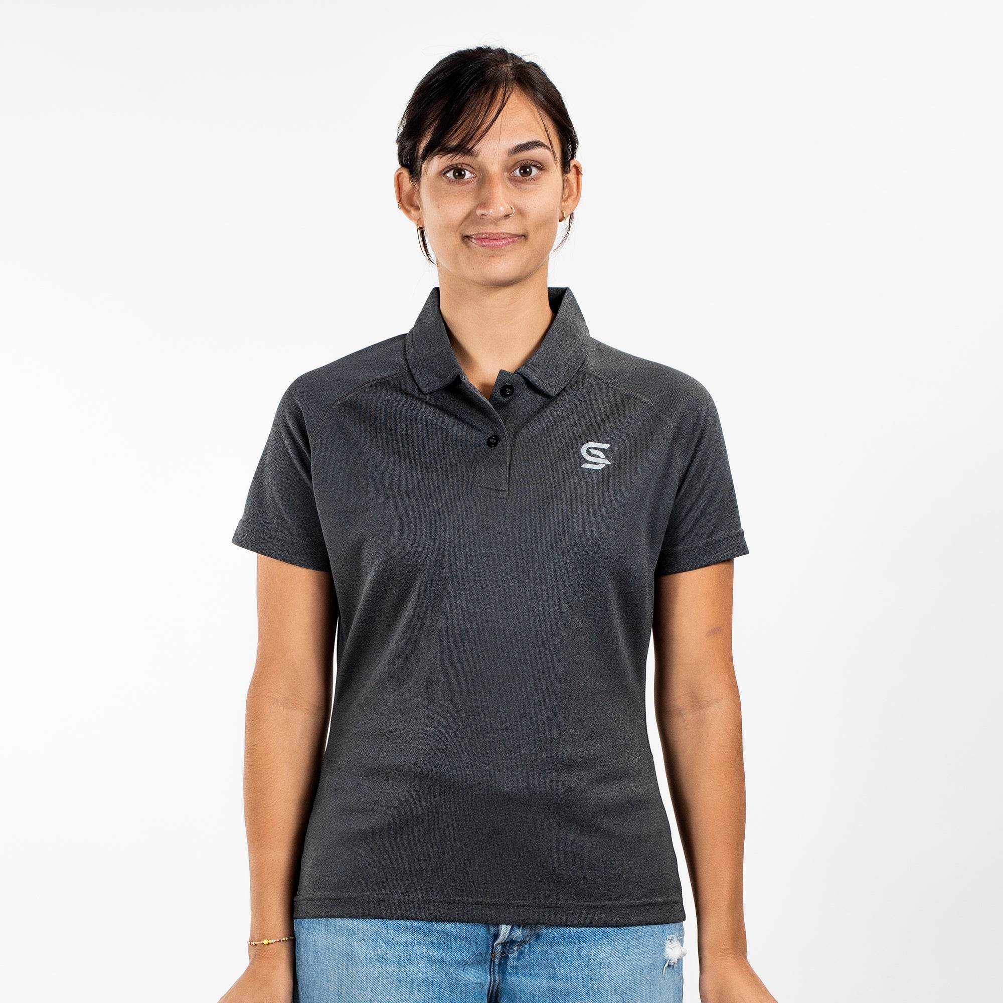 Dynamic Polo Grey Women's - Sports Cartel