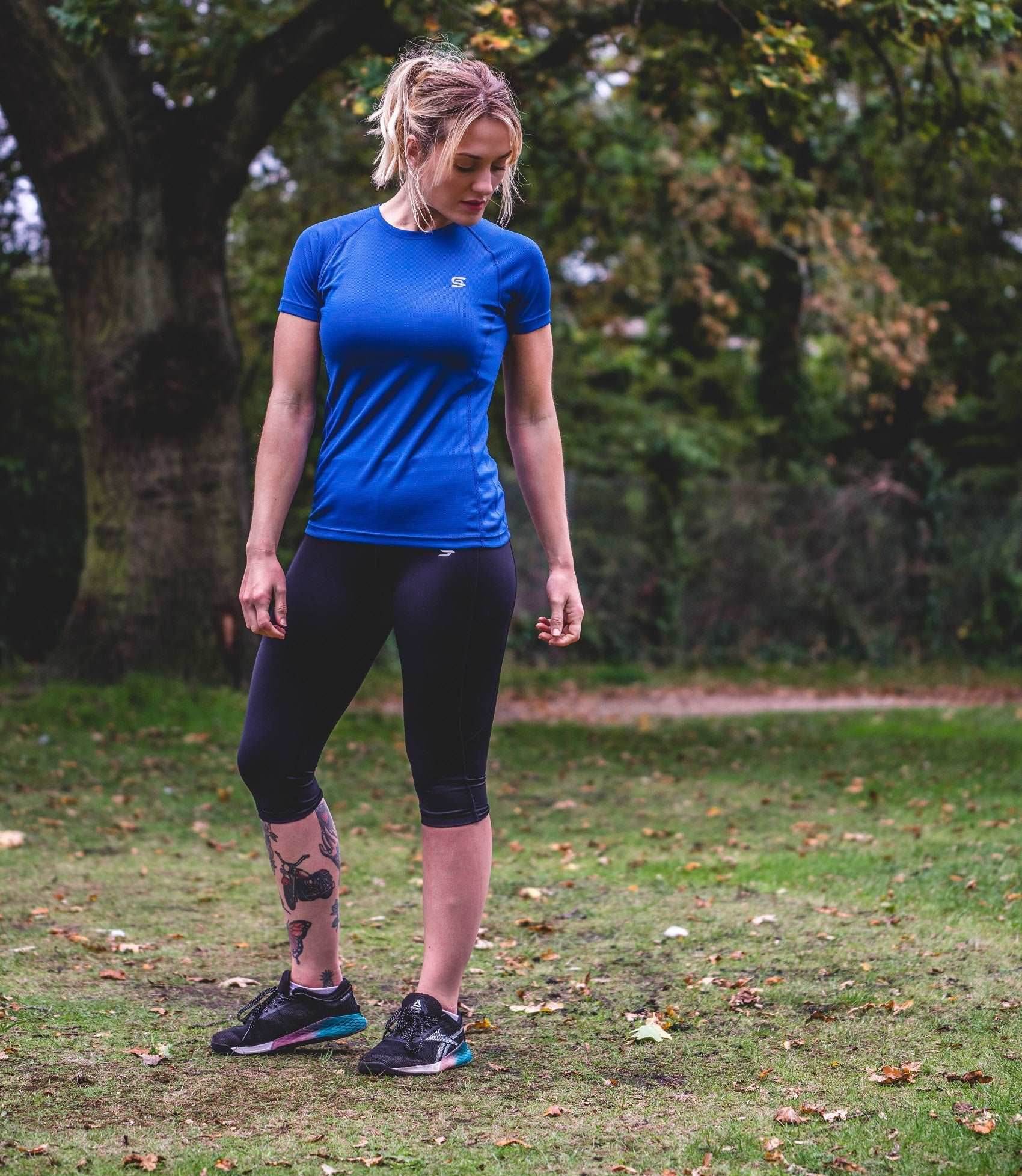 Dynamic Tshirt Navy Women's - Sports Cartel