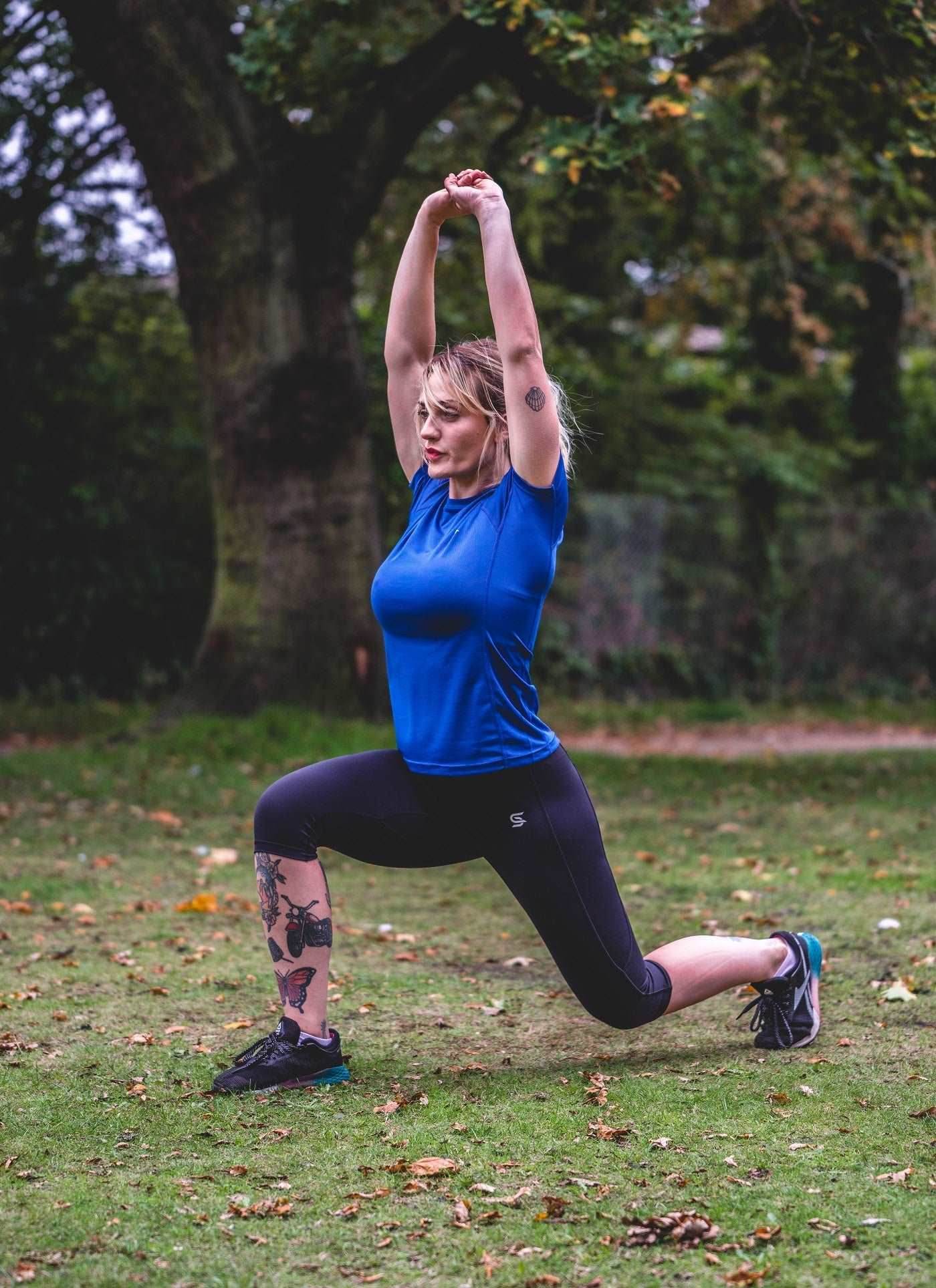 Active Knee Tights Black Women's - Sports Cartel
