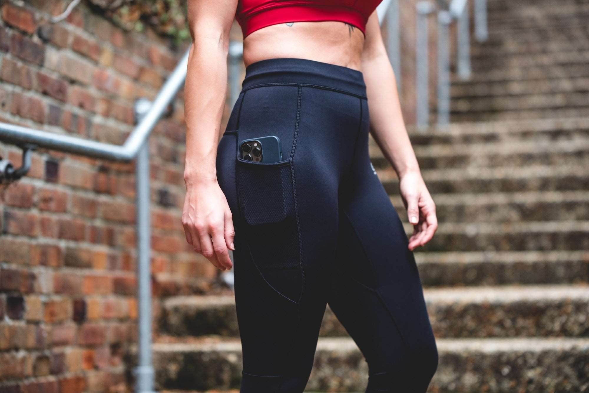 Compression Tights Navy Women's - Sports Cartel