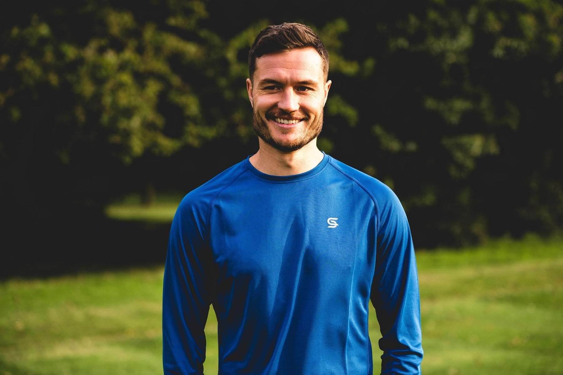 Power Running Tshirt Blue Men's - Sports Cartel