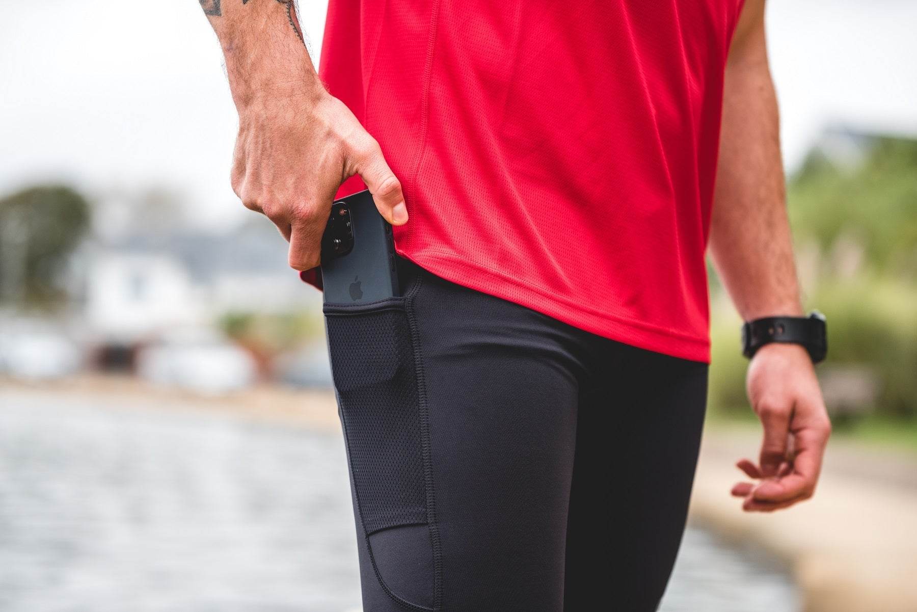 Running Shorts Red Men's - Sports Cartel