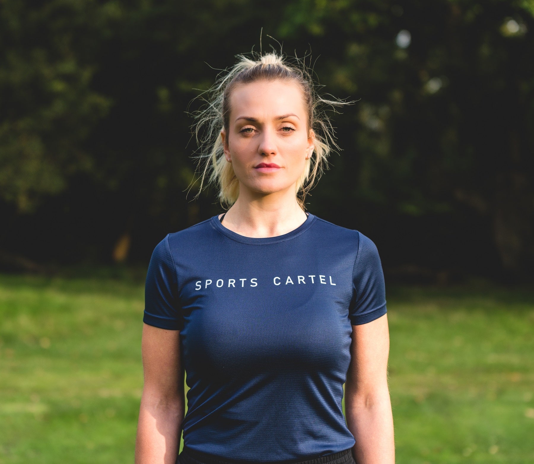 Vigor Tshirt Navy Women's - Sports Cartel