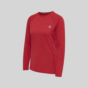 Power Running Tshirt Red Women's - Sports Cartel