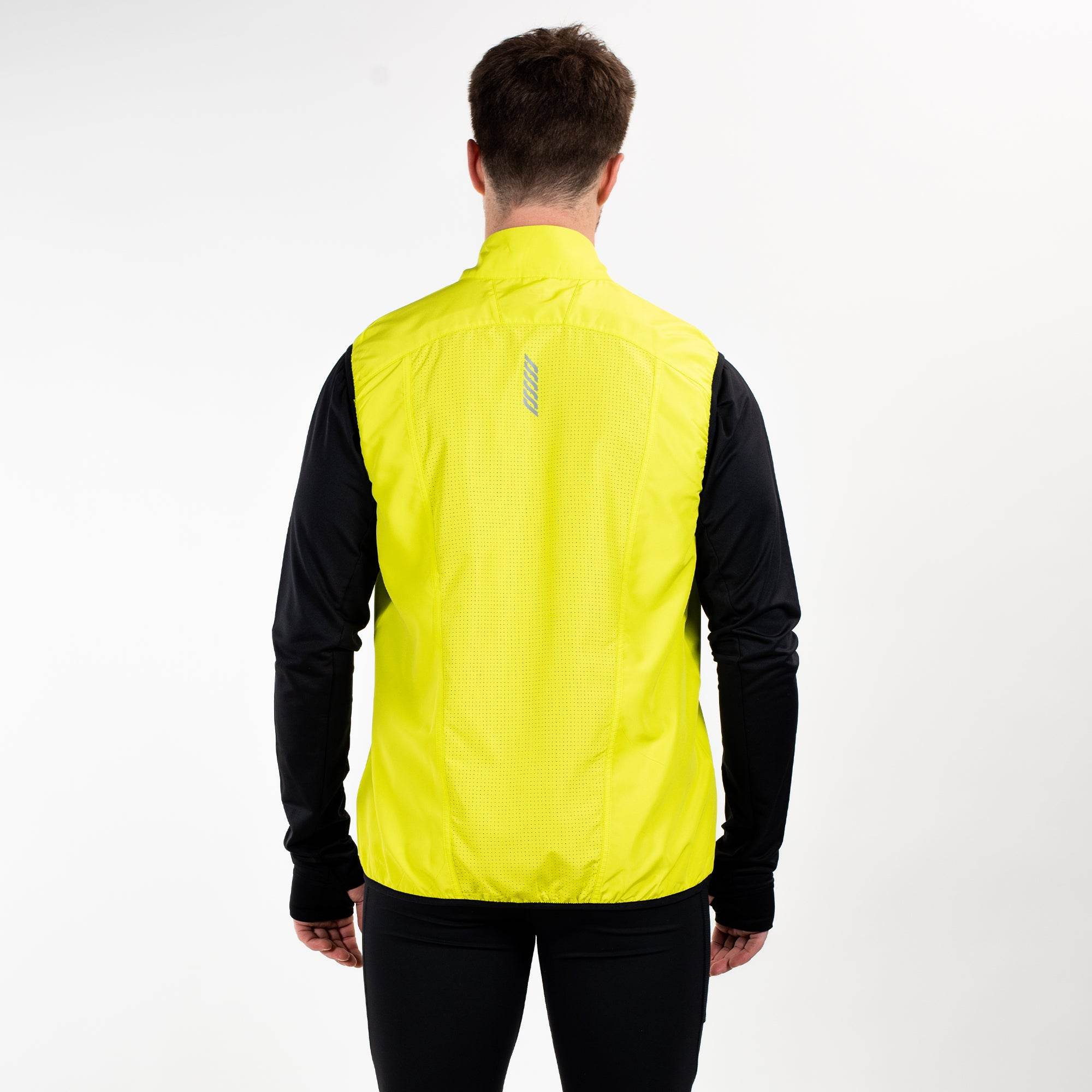 Running Gilet Lime Men's - Sports Cartel