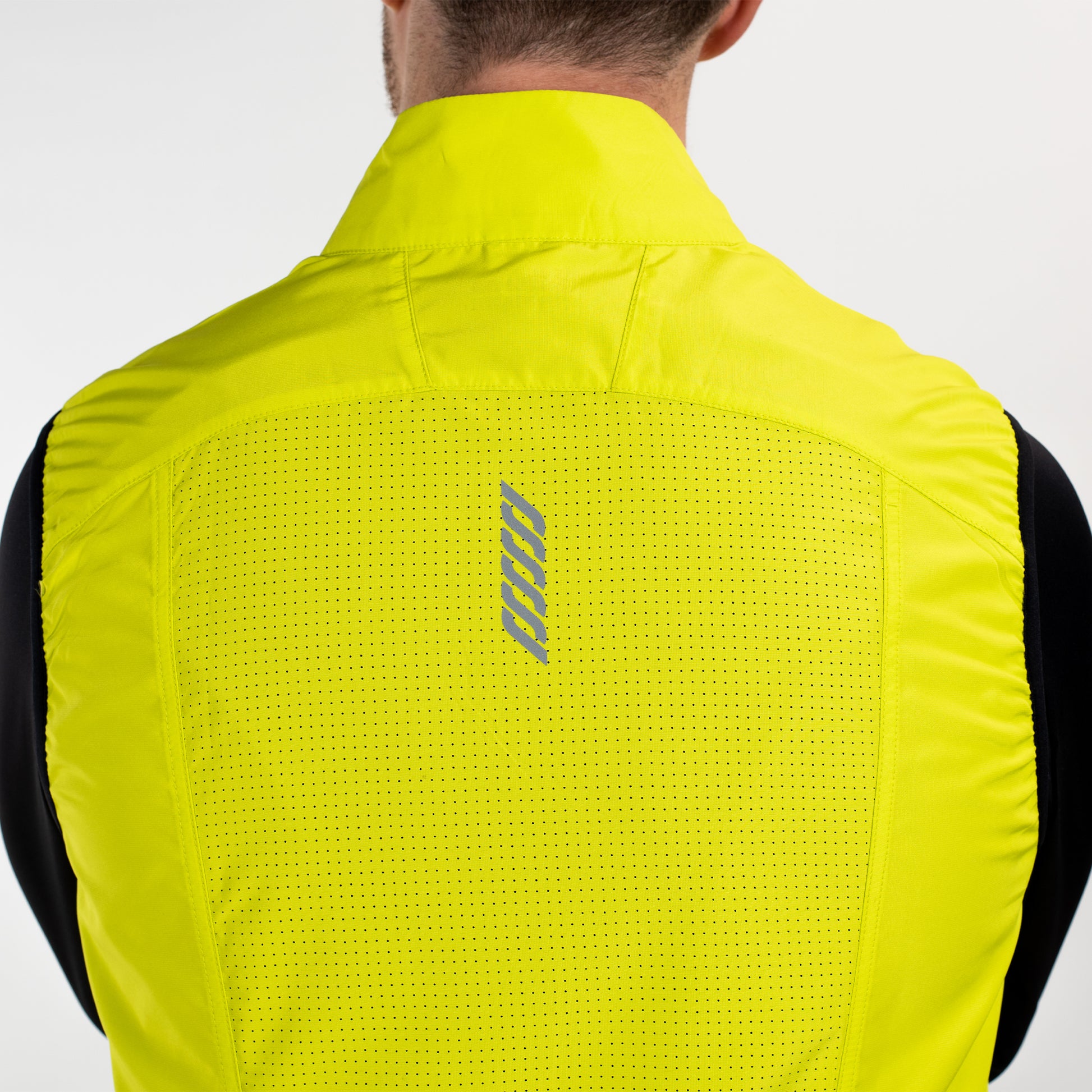 Running Gilet Lime Men's - Sports Cartel