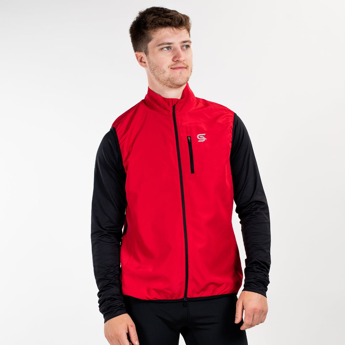 Running Gilet Red Men's - Sports Cartel