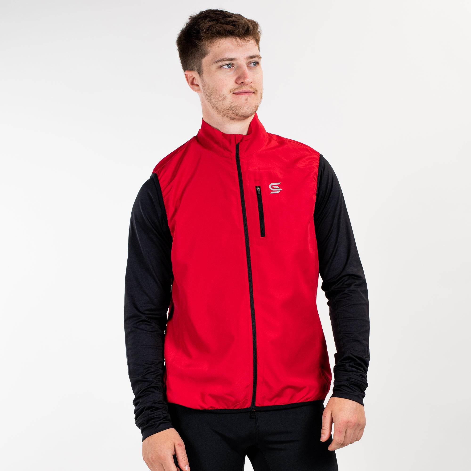Running Gilet Red Men's - Sports Cartel