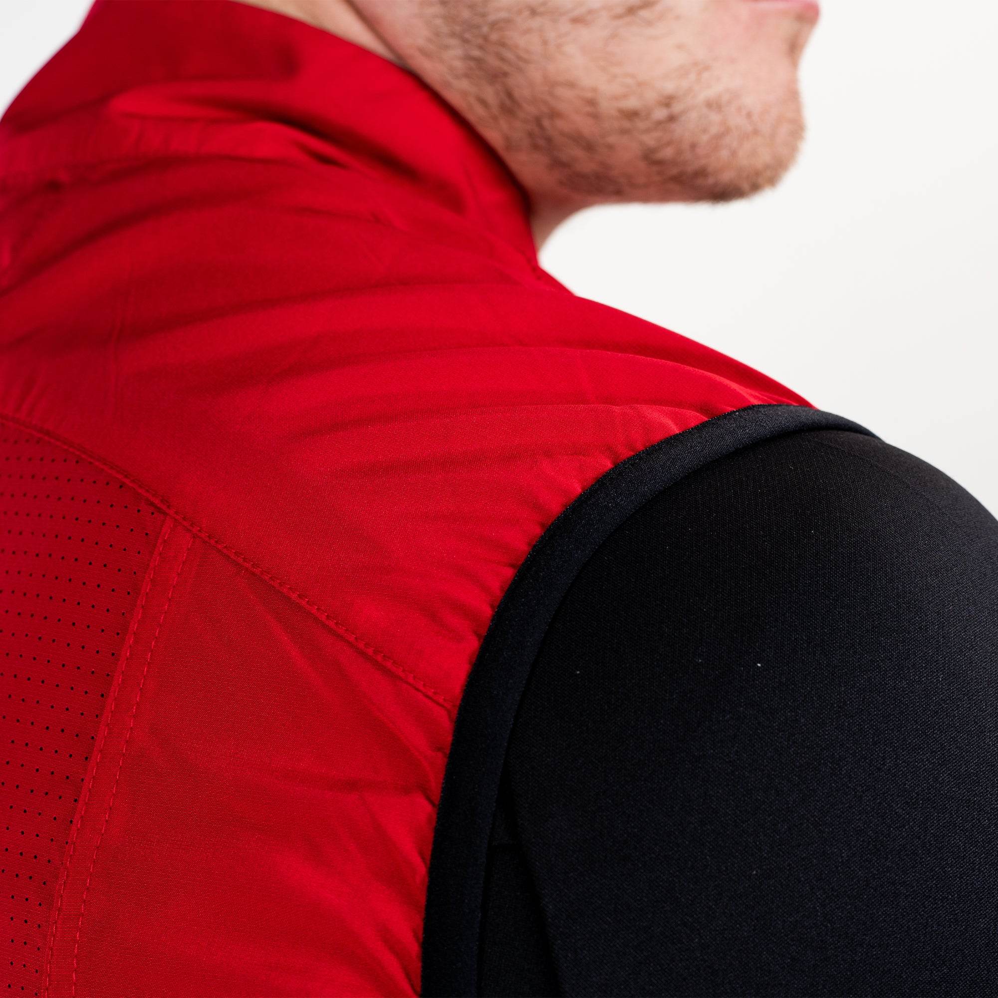Running Gilet Red Men's - Sports Cartel