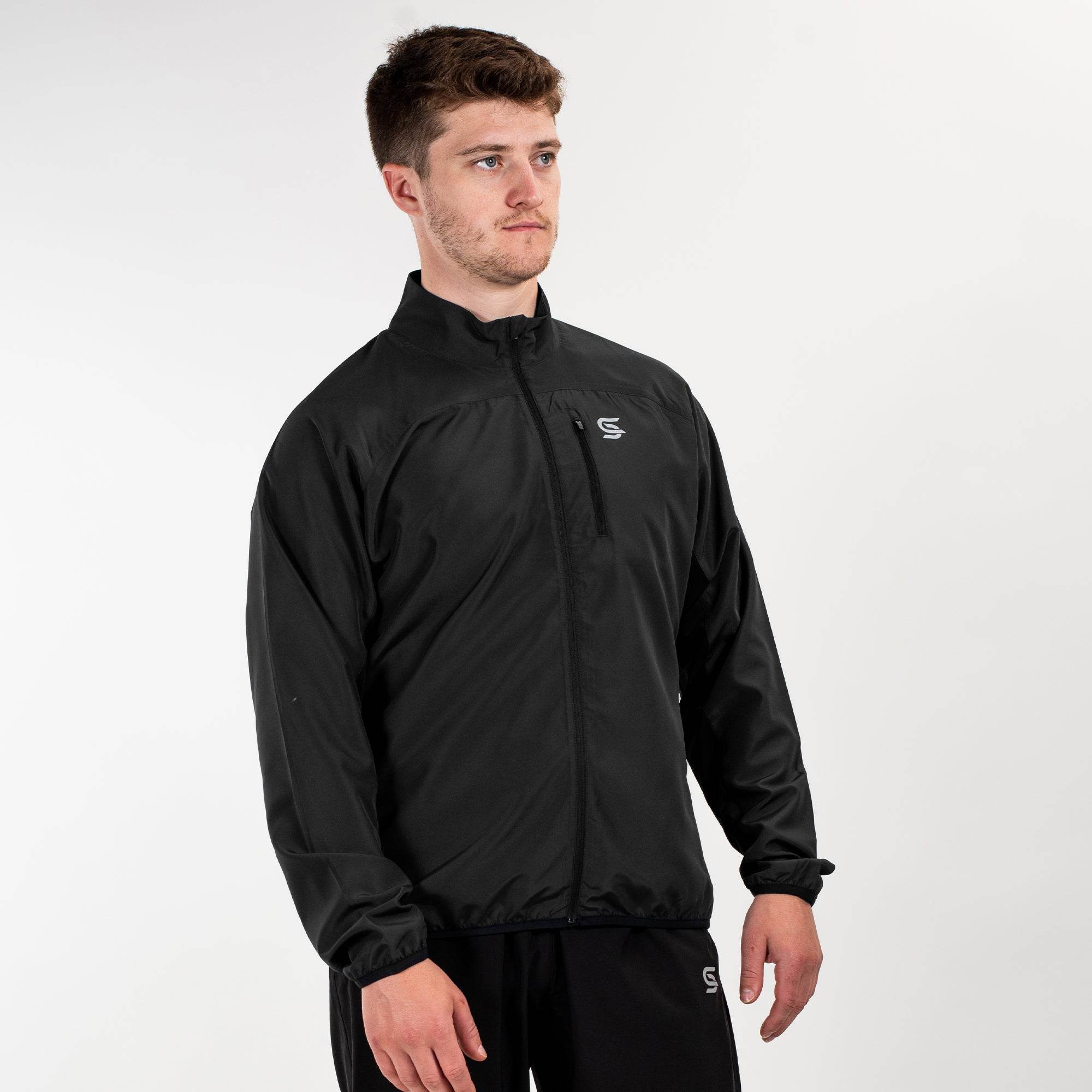 Windbreaker Black Men's - Sports Cartel