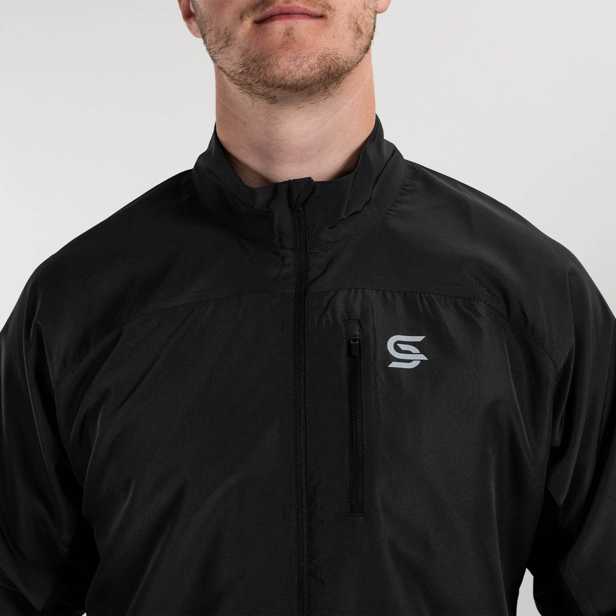 Windbreaker Black Men's - Sports Cartel