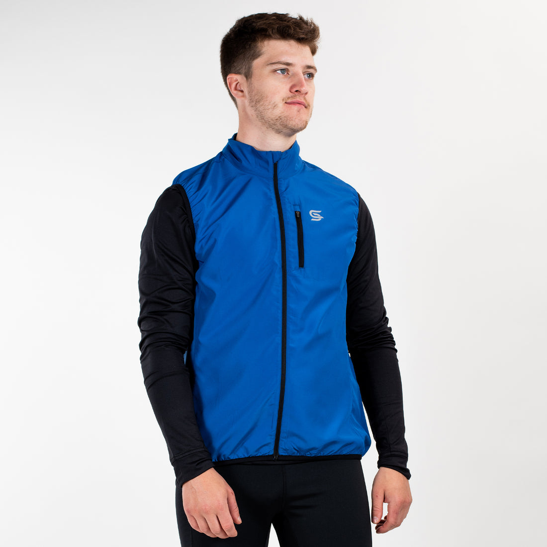 Running Gilet Blue Men's - Sports Cartel